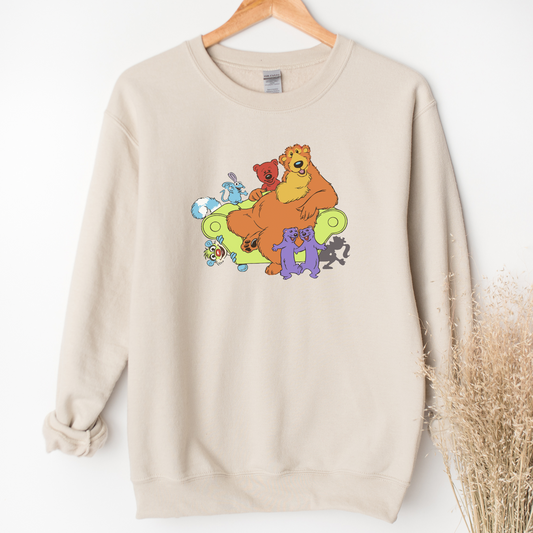 Bear In The Big Blue House Gildan 18000 Adult Sand Sweatshirt