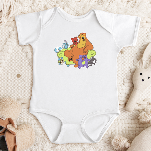 Bear In The Big Blue House Couch Baby Bodysuit