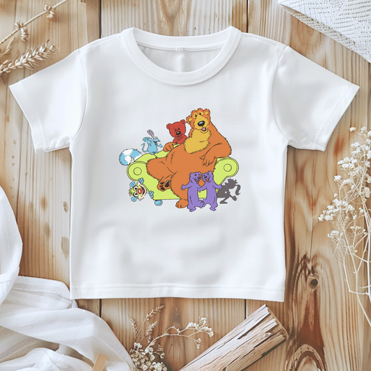 Bear In The Big Blue House Couch White Baby T-Shirt