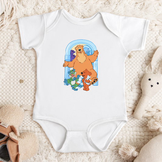 Welcome To The Blue House White Baby Bodysuit 